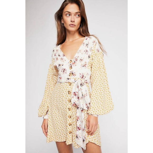 NWT Free People Wonderland Mini Dress - Picture 1 of 11
